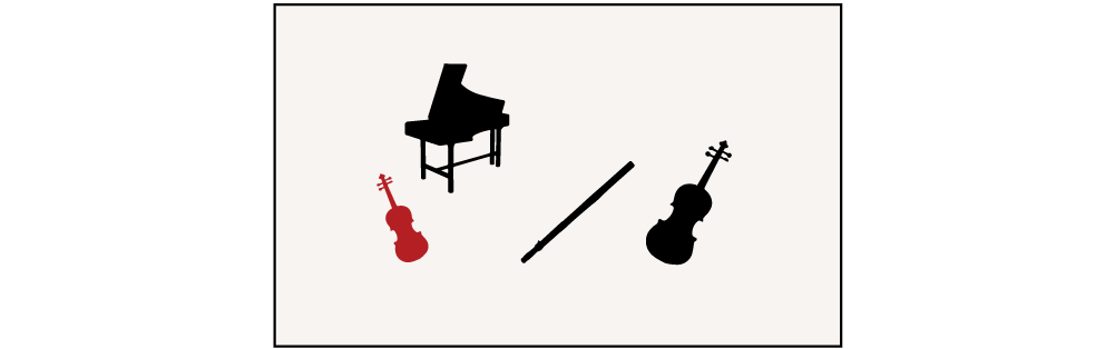 baroque quartet (violin, flute, cello and harpsichord)