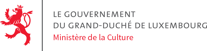 Logo of the Ministry of Culture in Luxembourg with a red lion